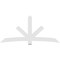 Ekena Millwork Alberta Architectural Grade PVC Gable Bracket, 96"W x 44"H x 2"D x 6"F, 11/12 Pitch GBP096X44X0206ALB00 - alternate 5